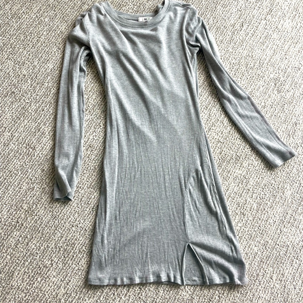 BP ribbed mini dress with side slit
